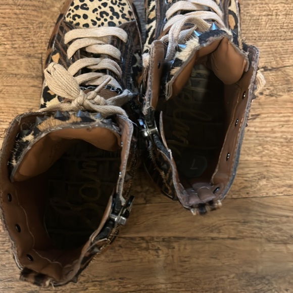 Sam Edelman Animal Print Booties - Picture 7 of 10